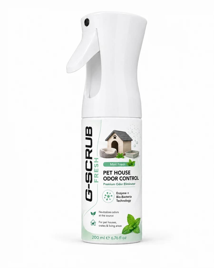 G-SCRUB FRESH Pet House Odor Control, 200 mL spray bottle
