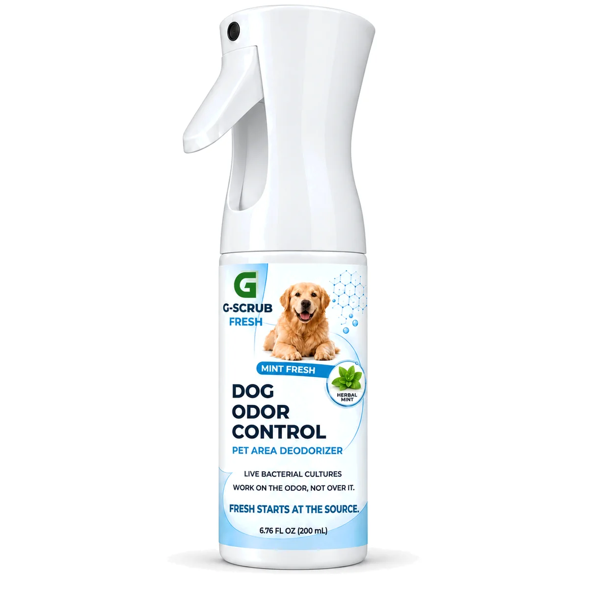 G-SCRUB FRESH Dog Odor Control, 200 mL spray bottle