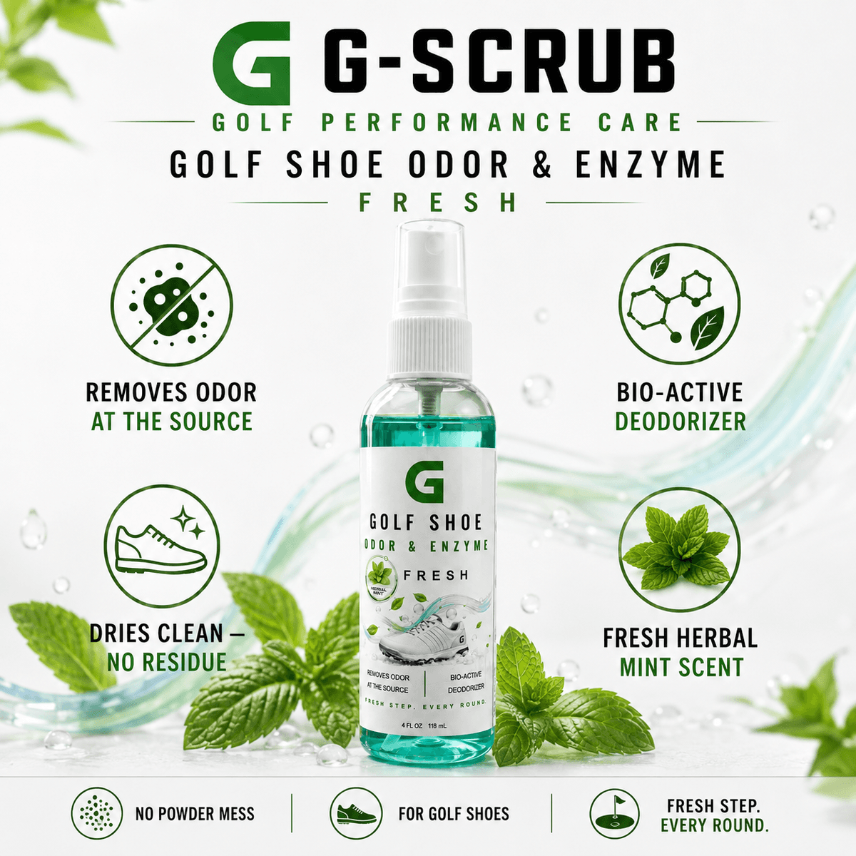 G-SCRUB Golf Fresh Spray — Mint