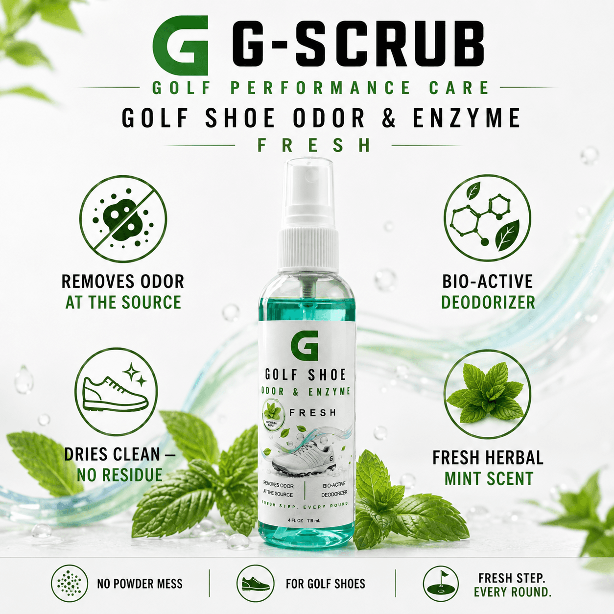 G-SCRUB Golf Fresh Spray — Mint